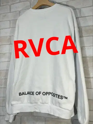 [ RVCA ] 루카 프론트 로고 백 프린트 트레이닝복 맨투맨