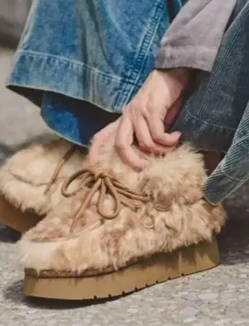 niko and - 오리지널 페이크 무스탕 모카신 부츠