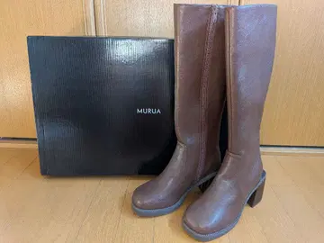미사용 MURUA 브라운 롱 부츠