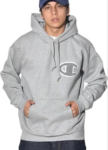 챔피온 후드티 그레이 여성 상의 M