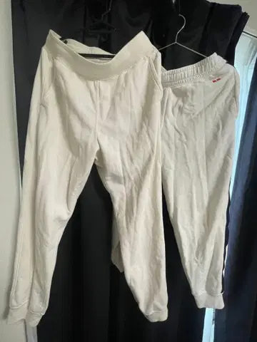 화이트 스웨트 팬츠 S 세트 유니클로 2장