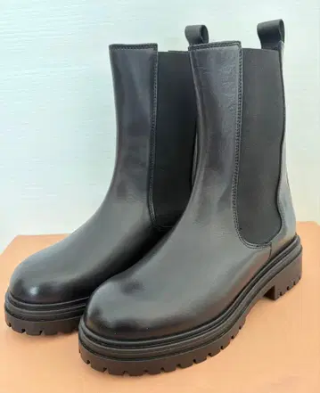 새상품 CORSOROMA.9 블랙 사이드 고어 부츠 23.0cm