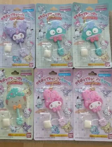 롤리팝 캔디 참 키링 6개 세트