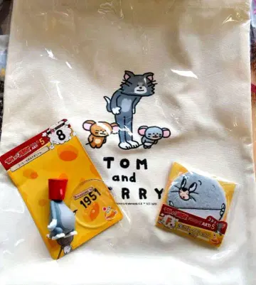 톰과 제리 해피 복권 A-8 피규어 C 토트백 F 캔 배지