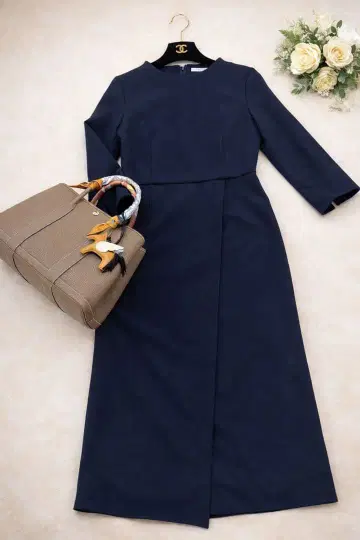 정가 35만 에스트네이션 네이비 원피스 포멀