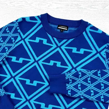 J.LINDEBERG 제이 린드버그 로고 마크 크루넥 스웨터