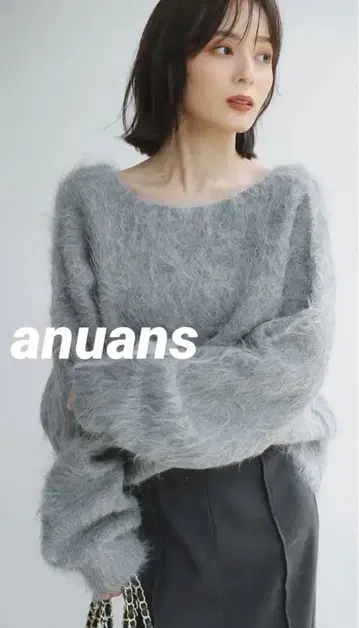 anuans 아뉴앙스 수리 알파카 니트 풀오버