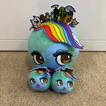 지구형 봉제 인형 세트