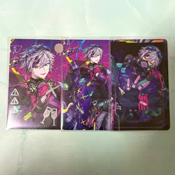 니지산지 후와 미나토 사진풍 카드 금박