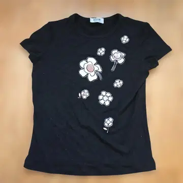 MOSCHINO CHEAP AND CHIC 꽃무늬 자수 티셔츠