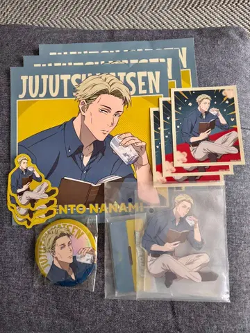 주술회전 세가 럭키 쿠지 나나미 켄토 아크릴 스탠드 캔뱃지 스티커