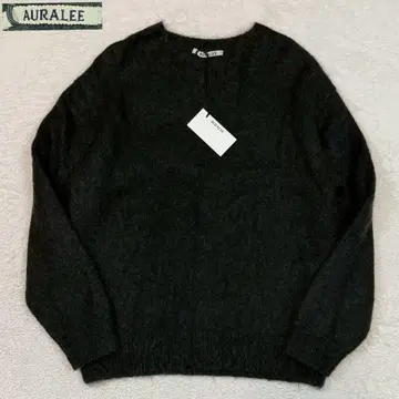 새상품 L 사이즈 AURALEE 23aw 모헤어 니트 스웨터 일본제