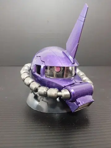 자쿠 헤드 메탈 퍼플 컬러 도색 완성품