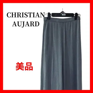 이지 와이드 팬츠 그레이 허리밴딩 드레이프 소재 봄/여름 B2141