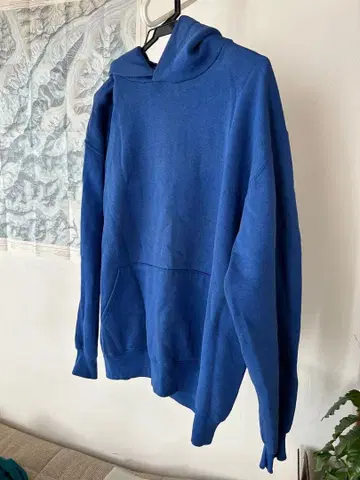 러셀 애슬레틱 XL 블루 후드티 usa제