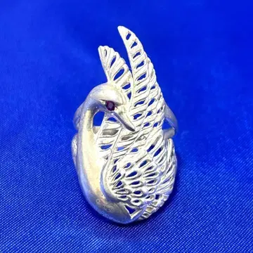 [ 익명 배송 ] DICE 백조 스완 모티브 실버 반지 8호