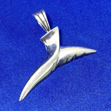 [ 익명 배송 ] 실버원 하와이안 주얼리 고래 꼬리 펜던트 탑