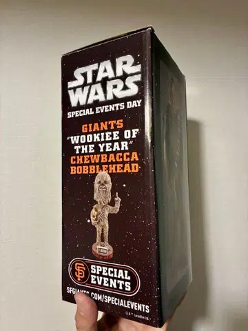 레어 스타 워즈 츄바카 MLB 구장 한정판 배포 피규어