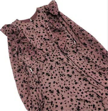 플라워 프린트 롱 원피스