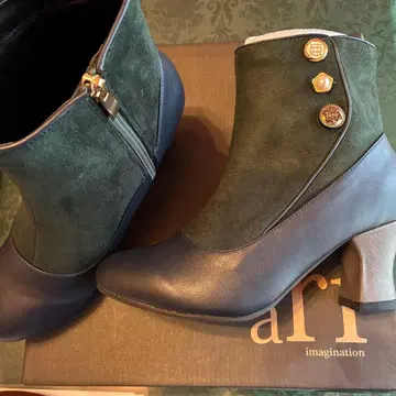 SOmari 소말리아 다크 그린 네이비 부츠 L