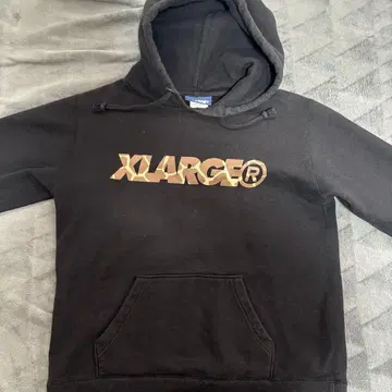 X-LARGE 블랙 후드티 M 사이즈