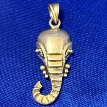 [ 익명 배송 ] 가네샤 인도신 코끼리 실버 펜던트 탑 925 각인 있음