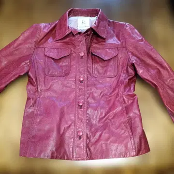 쿠미쿄쿠 가죽 싱글 라이더 자켓