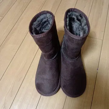 브라운 스웨이드 숏부츠