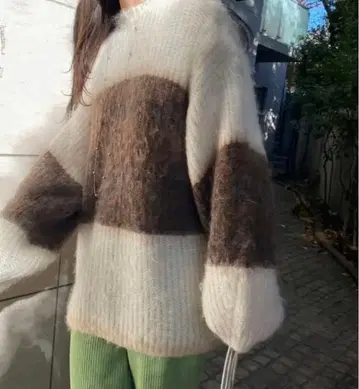 Ameri UND MOHAIR BICOLOR LOOSE KNIT