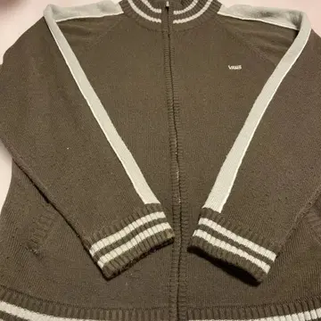 VANS 니트 트랙 자켓 브라운 M size