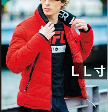 아이즈프론티어 9750 파이버 다운 방한 자켓 LL 사이즈 버클 레드