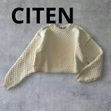 CITEN 시텐 숏 니트 스웨터