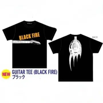 호테이 토모야스 GUITAR TEE (BLACK FIRE) 블랙 XS