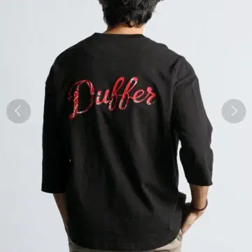 정가 12600엔 다퍼 엘리펀트 브랜드별주 헨리넥 7부 소매 T셔츠 M