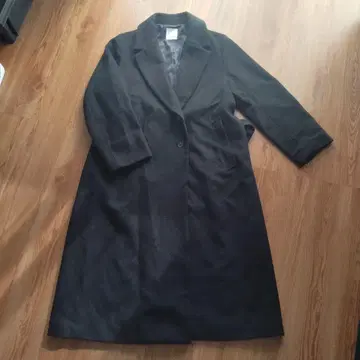 [ crewre ] 조절 가능한 울 롱 코트 블랙