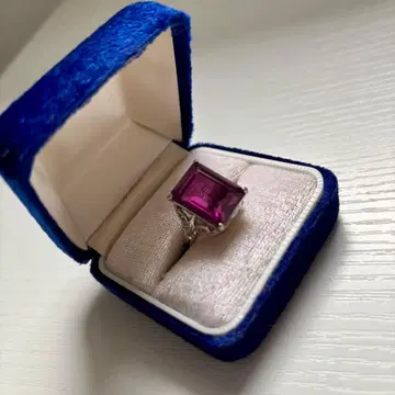 클래식 에메랄드 컷 퍼플 반지 유품 정리 1226-a7