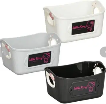 새상품 키티 야와라카 미니 바케츠 아베일 흑백 kitty