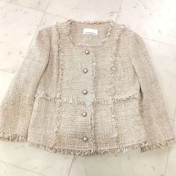 M-premierBLACK 엠프리미어 블랙 트위드 자켓 36