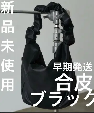 sinss 신세틱 레더 숄더 백 블랙 인조 가죽