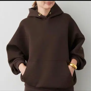 새상품 Deuxieme Classe 오버사이즈 후디 브라운