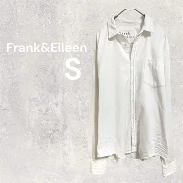 프랭크앤아이린 셔츠 긴팔 데미지 디자인 화이트 S 면100