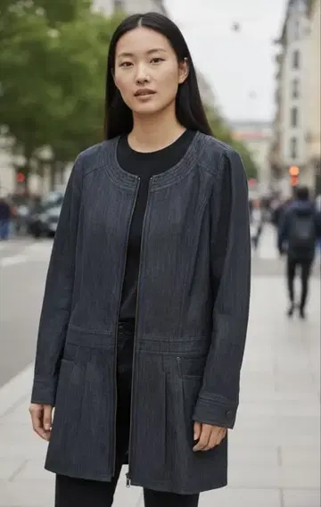 유마 코시노 데님 자켓 원피스 YUMAKOSINO 데님 코트