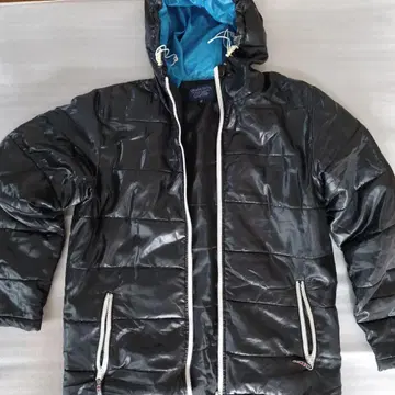 남성용 블랙 다운 자켓 M 오버 사이즈