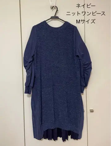 네이비 니트 원피스 M 사이즈