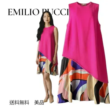 EMILIO PUCCI 슬리브리스 원피스 핑크
