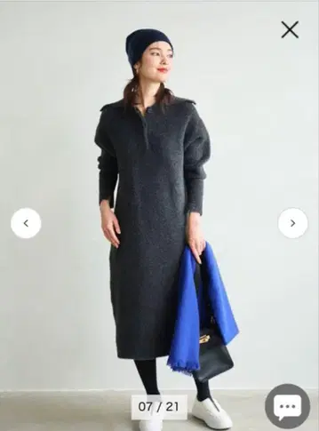 2025 택 포함 새상품 LOUNIE 루니 페더 니트 원피스