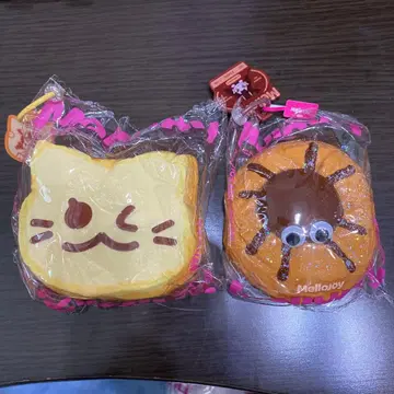 멜로 조이 고양이 얼굴 빵과 도넛 세트