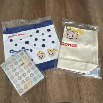 미스터 도넛 타월과 스케줄러 토트백 3종 세트