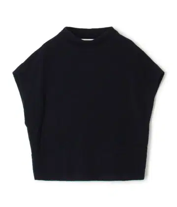 [ 갤러리 바이 ] 파인 부클레 미들넥 베스트 네이비 2024AW