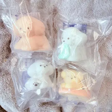 다양한 강아지 라이트 마스코트 테라오카 나츠미 가챠가챠 4점